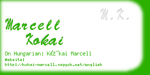 marcell kokai business card